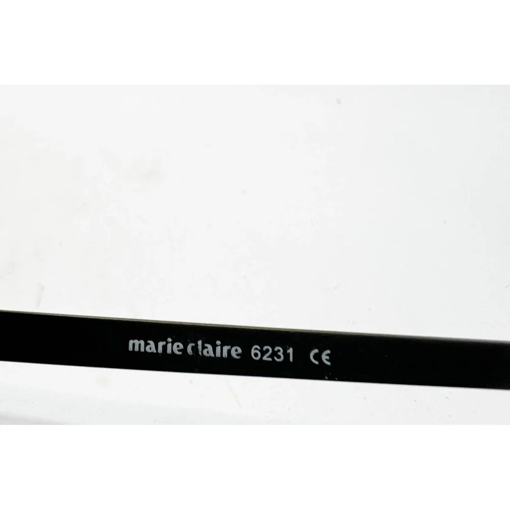 Marie Claire Eyeglasses Womens Black Green Cat Eye Frames 6231 51-16-135